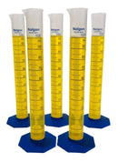 Kit 5 Proveta Graduada De Plástico 100ml Com Base - Nalgon