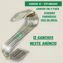 Gancho Estanhado Açougue Uso Geral C/ Ponta S 1 - 12 Un