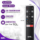 Kit 2 Controle Remoto Para Tv Tcl 4k Smart Android Teclas Netflix E Globoplay