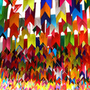 Bandeirinha Festa Junina 100 Mts Bandeirolas De Seda Papel Cor Coloridas Bandeirinhas