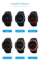 Relógio Masculino De Pulso Skmei Digital A Prova Dágua Top Cor da correia Preto Cor do bisel Azul SKM-1251 Cor do fundo Preto