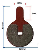4 Par Pastilha Freio À Disco Mecânico Absolute / Paco / Tsw