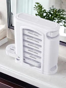 Porta Comprimidos Compacto Organizador Remédios Suplementos Cor Branco