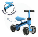 Bicicleta De Equilibro Sem Pedal Andador Infantil Para Bebê Cor Azul