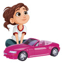 Carrinho Rosa Conversível P/ Boneca Roadster Roma Babies