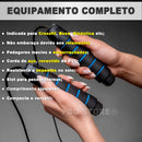Corda De Pular Speed Rope Fitness Profissional para Crossfit Com Rolamento Freestyle Pdo Store Cor Azul