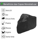 Capa moto couro PROTEGE Impermeável cor Preto G