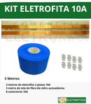 Kit Fita Elétrica Eletrofita 2 Pistas 3 Metros 750v/10amp
