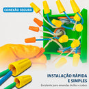 100un Conector Emenda Rápida Torção 0,8 Á 7,5mm - Amarelo