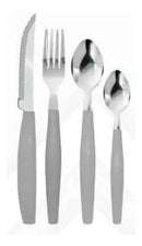 Kit De Talheres Inox Canadá 25 Peça Colher Garfo Faca Kehome Cor Cinza