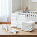 Kit 12 Pano De Boca Fraldinha Babete Enxo Branco Neutro