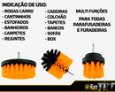 Kit 14 Escovas Rotativa Giratoria Limpeza Encaixa Uso Furadeira Parafusadeira TCW1400 The Black Tools