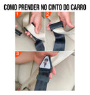 Ajustador Infantil Cinto Segurança Protetor Pescoço Criança Cor Preto Ajustador cinto