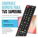 Kit 2 Controle Remoto Para Tv Samsung 4k Lcd Led Plasma Teclas Smart Hub E Futebol Casenn