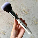 Pincel Para Pó Solto Compacto Macrilan W112 Cerdas Macias Cor Branco