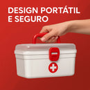 Maleta de Medicamentos 2,8 L Nitron — ideal para primeiros socorros, com alça resistente, design médio e compartimentos internos para armazenar remédios e curativos com praticidade e segurança