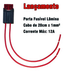 10 X Porta Fusível Com Fusível Lâmina 5a 7,5a 10a 20a 25a
