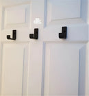 Gancho De Parede De Ferro Estilo Industrial 4x7cm Preto 3pçs