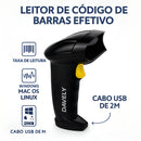 Leitor de Código de Barras USB com Fio Automático 1D 2D Scanner Óptico Davely SC-2013 Preto para Supermercado Loja Comércio Caixa Balcão PC Notebook Windows Linux Mac