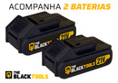 Parafusadeira E Furadeira Impacto Tb-21pz The Black Tools 2 Baterias 21v 3/8 Com Jogo De Brocas Bits E Buchas 300 Peças