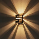 1 Arandela Massuia Frisada Externa Inte Preto 127/220V