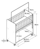 Jogo Lençol Para Mini Berço 3 Pçs -nuvem Chuvinha Rosa/r Rosa