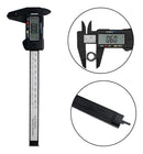 Paquímetro Digital Fibra De Carbono + Estojo + 2 Baterias Display Digital Sobrancelhas Micropigmentação Bateria