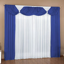 Cortina Malu 3 Metros X2,80 Sala Quarto Janela Por Azul/Branco