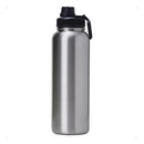 Garrafa Térmica 1 Litro Isolada A Vácuo Água Gelada  Prateado