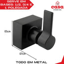 Acabamentos Registro Volante Metal Padrão Deca C 70 Preto Acabamento Fosco