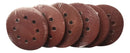 60 Disco Lixa Velcro C/furo , Grão 40 60 80 100 120 180 5pl Quantidade De Cascalhos 8