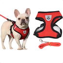 Coleira Peitoral Para Cachorro Pet Colete Refletivo + Guia Cor Vermelha Top Reflexível Tamanho da coleira M