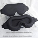 Máscara De Dormir Sono Macio 3d Espuma De Memória De Seda Cor Preto não