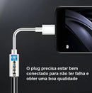 Adaptador de áudio branco USB tipo C para 3,5 mm