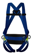 Cinto trabalho em altura 3 pontos e talabarte duplo abs cor azul tamanho único e ajustabel Life