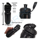 Capacete Ciclismo Bike Proteçao Kit L Preto Com Cinza Luva m