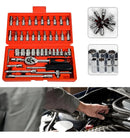 Jogo Chave Soquete Cartman Cachimbo Catraca Reversível 46 Pç Premium