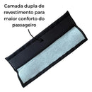 Kit 2 Capas Almofada Proteção Cinto De Segurança Universal Preto