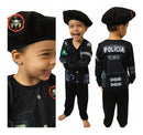 Fantasia Policial Infantil +  Preto Bope M (veste 5 a 6 anos)