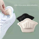 2 Pares De Protetor Calcanhar Revest Tênis Sapatos Conforto Cor Preto Tamanho da calcanheira Único