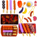 Brinquedo Kit Cozinha Infantil Churrasco Espeto Churrasqueir Cor Vermelho