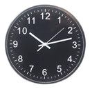 Relógio De Parede 30cm Para Cozinha, Sala - Prata E Preto