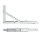 Suporte Mão Francesa Dobrável Reforçada 30cm Retrátil em Aço para Prateleira Bancada Mesa Parede Resistente, Econômica e Fácil de Instalar Idea