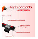 Mangueira De Jardim Trançada 30m Preta Reforçada Não Dobra