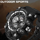 Relógio Digital Original Militar Esportivo Tático Shock Led Cor da correia Preto / Pulseira Preto