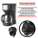 Chaves Botão Tic Tac Redondo Preto 10a Liga/desliga 2unidade Preto