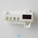 Suporte Porta Escova Dentes Dipenser Pasta Esterelizador Uv Bargas