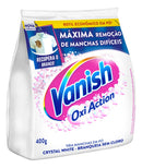 Tira Manchas Vanish em Pó Crystal White Oxi Action para roupas brancas Refil 400g
