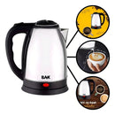 Chaleira Jarra Elétrica Bule Inox 1,8 Litros Bak Prata Cor Preto