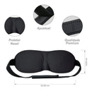 Kit 2x Máscara Tapa Olhos Para Dormir 3D Unissex Blackout Confortável Viajar Relaxar Repouso Chochilo Sono Soneca Descanso Viagens Turno Noturno Venda